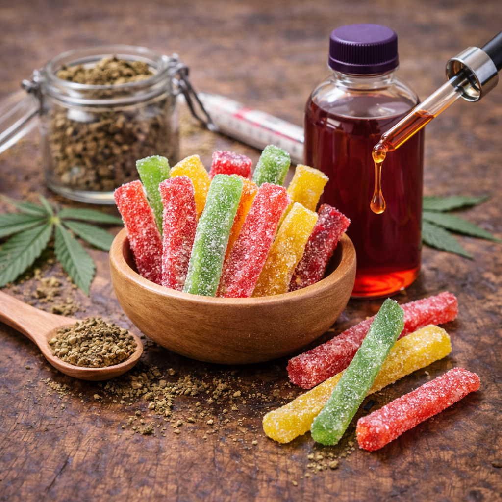 Cannabis-Sours selber machen: Die einfache DIY-Methode für saure Edibles