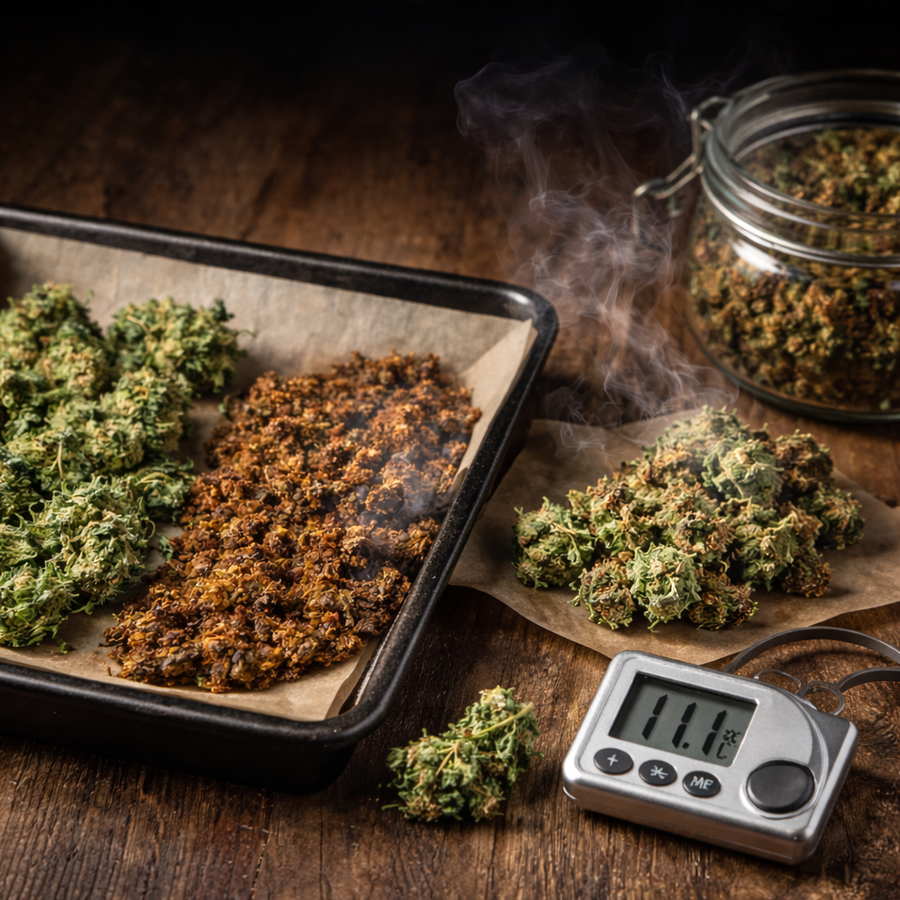 Cannabis decarboxylieren: THC & CBD richtig aktivieren
