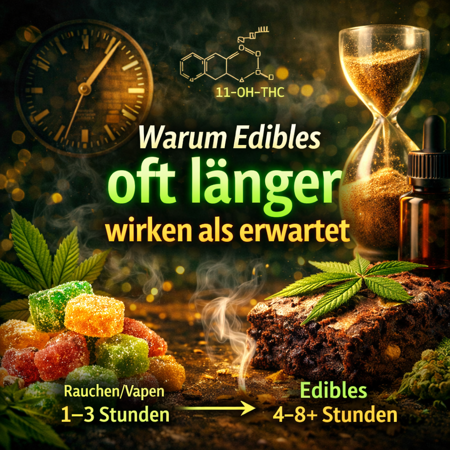 Warum Edibles oft länger wirken als erwartet