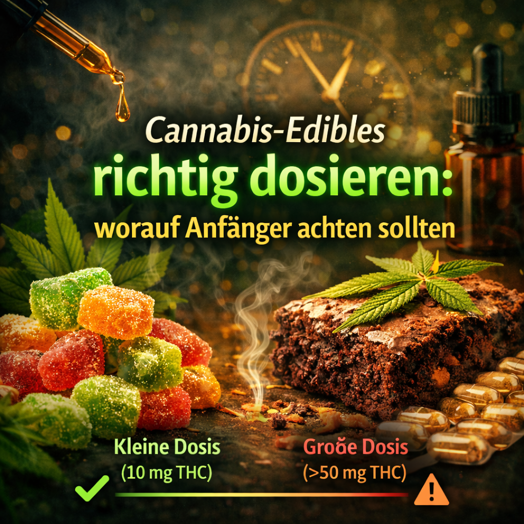 Cannabis-Edibles richtig dosieren: worauf Anfänger achten sollten