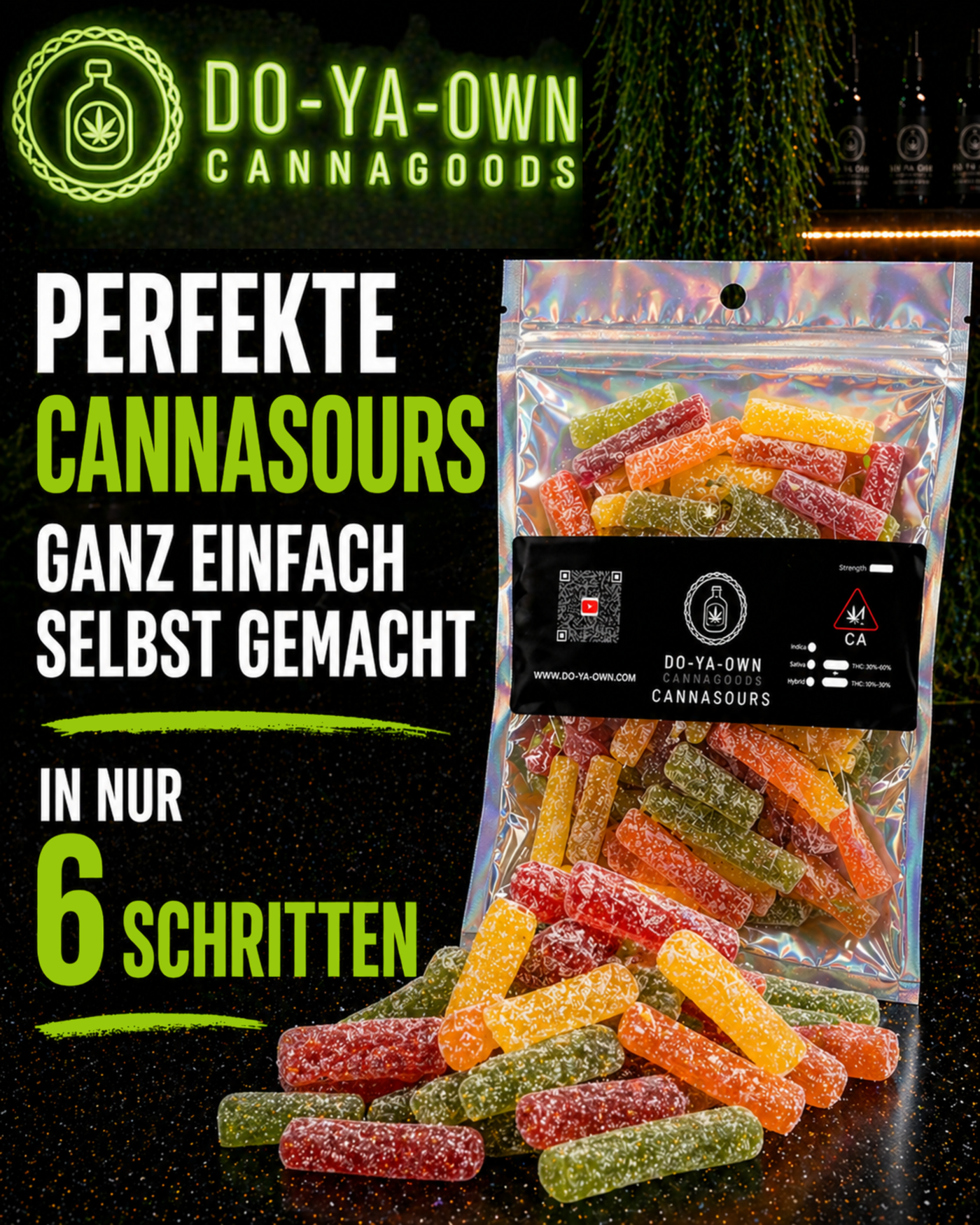 CannaSours DIY-Kit für saure Gummies Herstellung Schritt 1