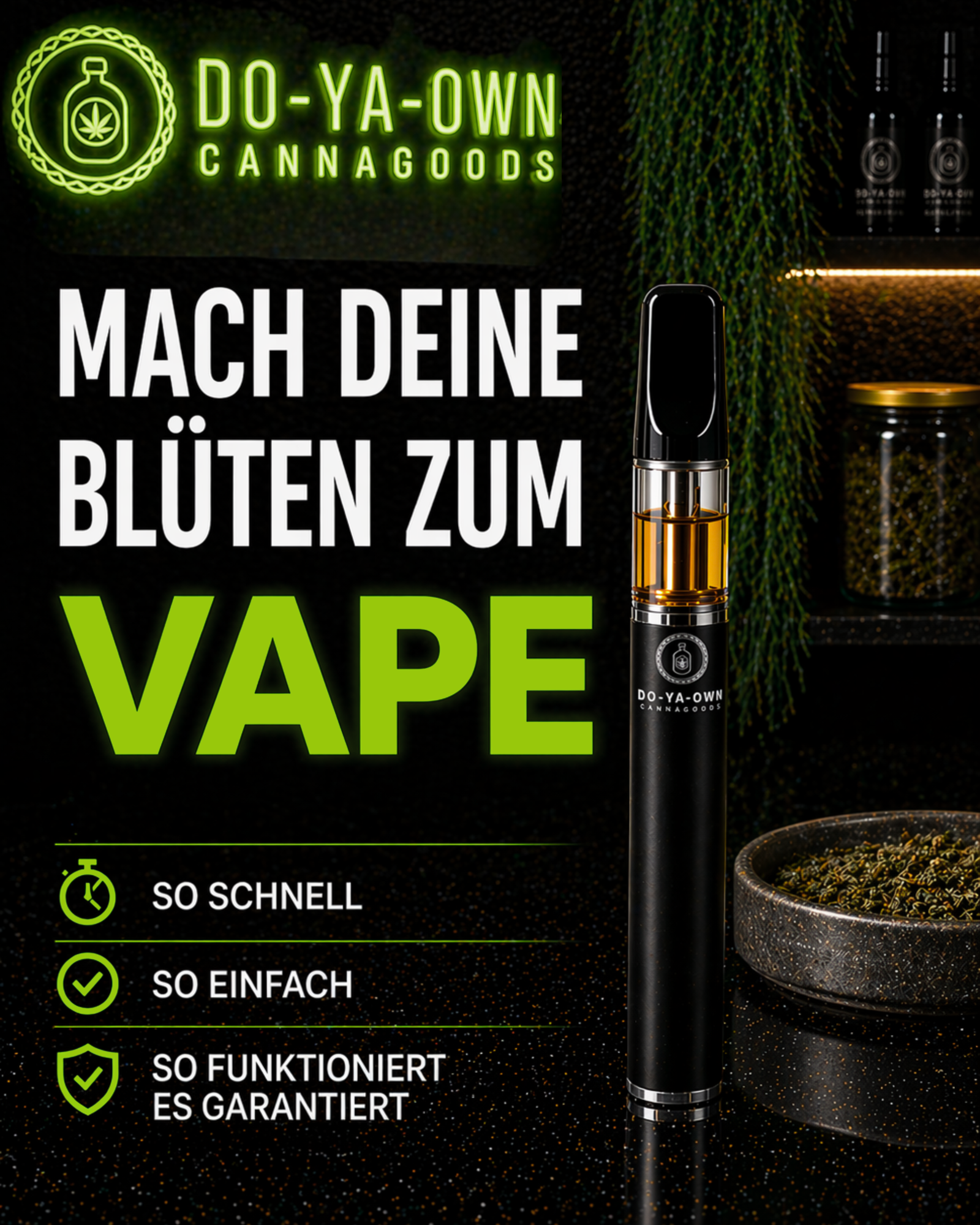 CannaVape DIY-Kit für Vape-Pens | Blue Zushi Edition Herstellung Schritt 1